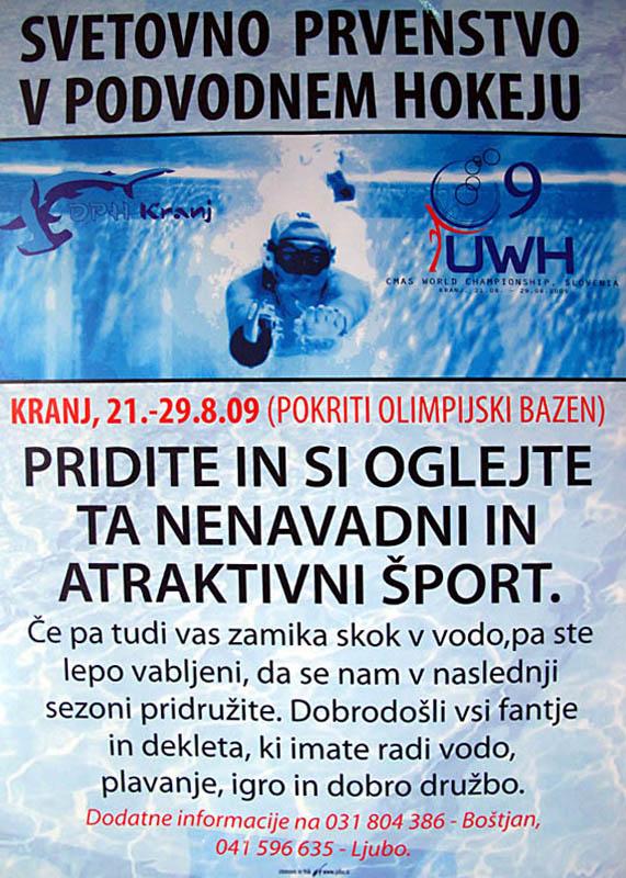 UWH2009 – Svetovno prvenstvo v podvodnem hokeju, Kranj – zaključni dan in finalne tekme