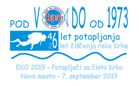 EKO KRKA 2019-Potapljači za čisto KRKO 7.9.2019 v Novem mestu