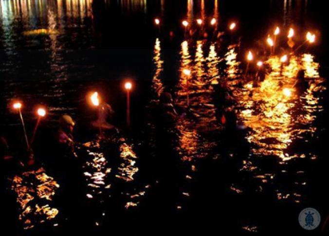 Legenda o potopljenem zvonu in božični potop 2023 na Bledu